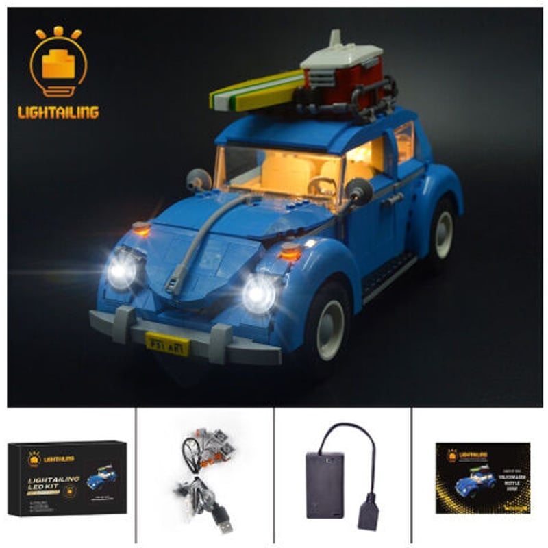 レゴ クリエイター 10252 フォルクスワーゲン ビートル 互換 LED レゴ クリエイター 10252 フォルクスワーゲン ビートル 互換 LED
