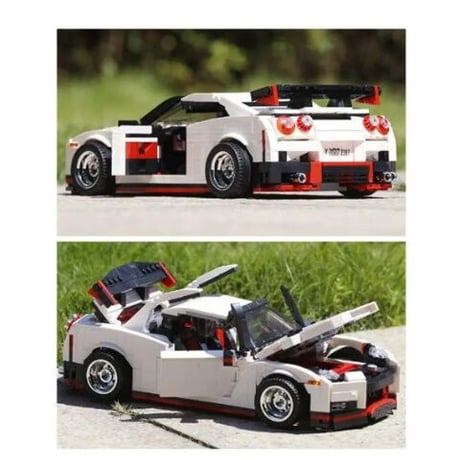 レゴ互換 スポーツカー 13104 日産 GTR R35 レーシングカー おもちゃ ホビー 1024ピース LEGO互換