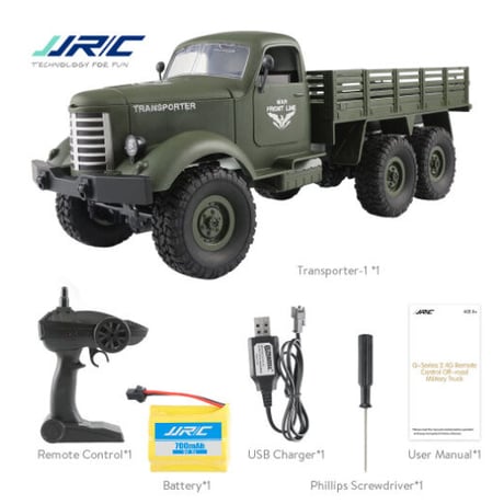 ラジコン オフロード 4WD 軍用トランククローラー JJRC Q61 1/16 ホビー
