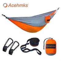 Acehmks 5カラー展開　ハンモック　ポータブル折りたたみ　パラシュートナイロン　キャンプ　ハンモック　シングル