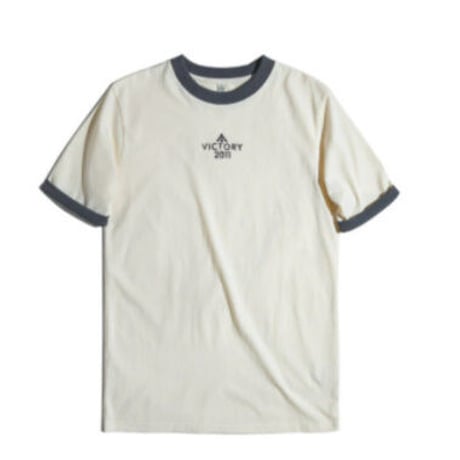 メンズ コントラスト カラー カレッジ スタイル Tシャツ【3色展開】