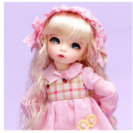 球体関節人形 美少女 目元パッチリ 1/6 本体＋眼球＋メイクアップ済み BJD カスタムドール 女の子 かわいい 美少女 ふっくらとした頬 大きい目 選べる6色