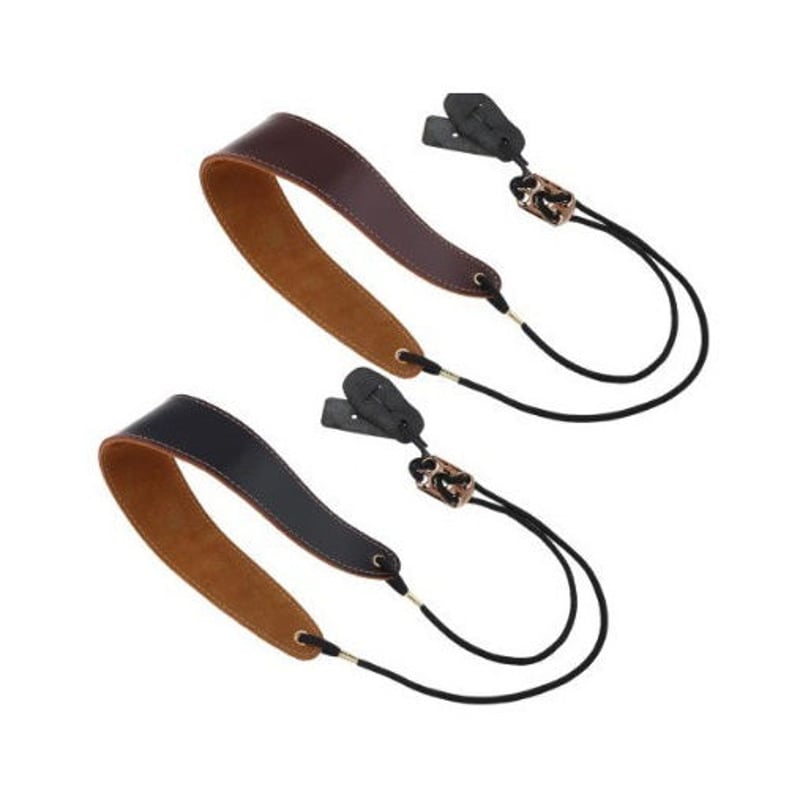 サックス クラリネット ネックストラップ 調節可能 革 シングル