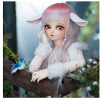 たれ目がキュート】 BJD 1/8 本体＋眼球 球体関節人形 17cm 幼い女の子