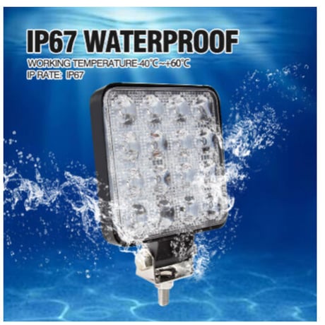 OKEEN ワークライト 車 LED 防水 IP67 高品質 4インチ 6500K 多用途 トラック 業務用 農業 ボート 取り付け簡単 48W 2個