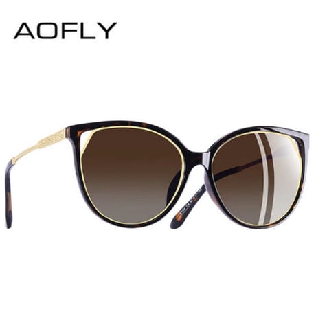 AOFLY キャットアイ 偏光サングラス レディース 人気 キャッツアイ ポラロイド UV400 軽量 かわいい 旅行 釣り ドライブ 運転 ビーチ 海 おしゃれ  海外トップブランド 3色展開