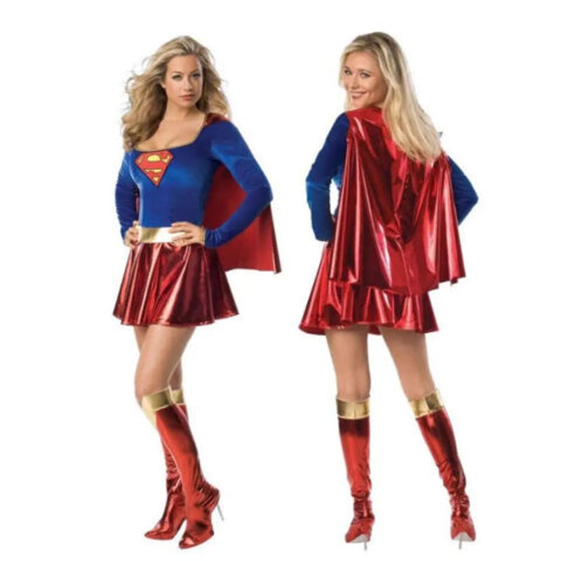 スーパーガール コスプレ 衣装 XS～XXL 女性用 ハロウィン スーパー 