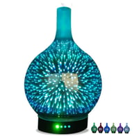 加湿器 超音波式 アロマ ディフューザー 100ml 壺型 LED 寝室 美容 美肌 コンパクト 綺麗 おしゃれ インテリア