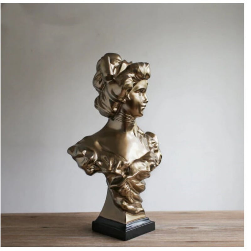 オブジェ】 置物 北欧インテリア 彫刻 ヨーロッパ 女性 貴婦人