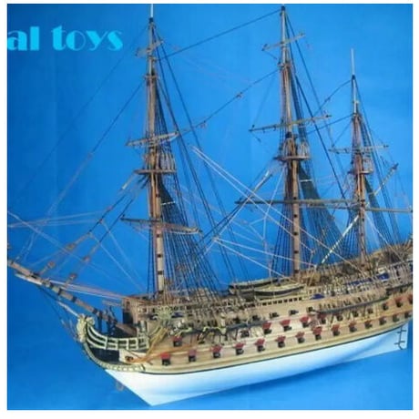 サンフェリペ 帆船 軍艦モデル 1/48スケール DIYキット クラシック 木製 模型 組み立て式