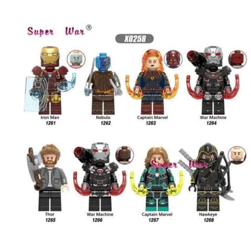 LEGO風 レゴ互換 アベンジャーズ 8体セット 9パターンから選択可能
