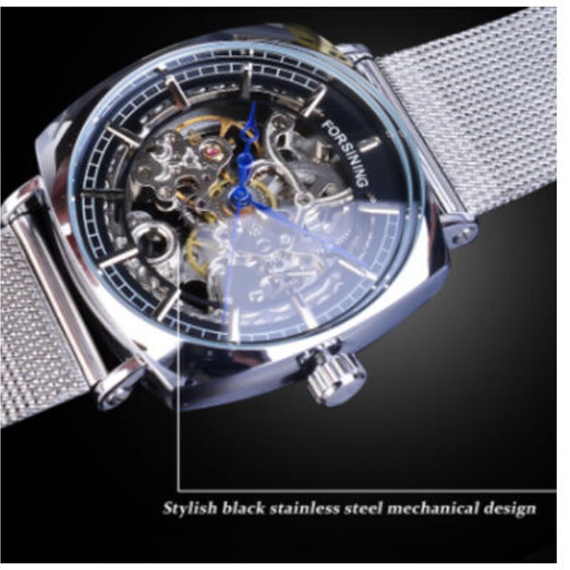 TECHNOS スケルトン 自動巻き 腕時計 TECHNOS（時計） 自動巻き スケルトン テクノス メンズウォッチ