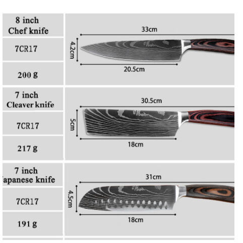 XITUO 包丁セット 調理ナイフ 3本 おすすめ シェフナイフ＋三徳包丁＋