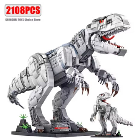 【体が動く！】 LEGO互換 恐竜 ブロック ティラノサウルス T-REX ダイナソー T-レックス