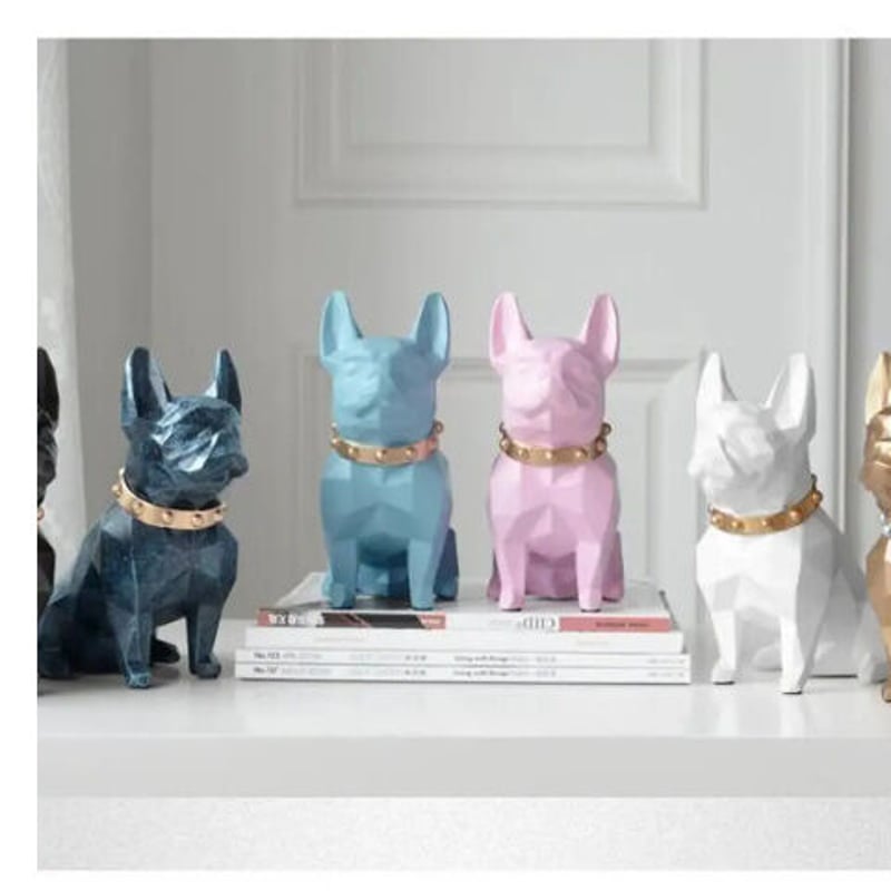 貯金箱 犬デザイン 6色展開 可愛い 置物 誕生日プレゼント インテリア