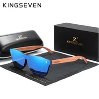 【KINGSEVEN】 天然木製サングラス メンズ ポラロイド 人体・肌に優しい UV400 B-5510 軽量 偏光レンズ 海外トップブランド 高級 木の温もり 【選べる4色】