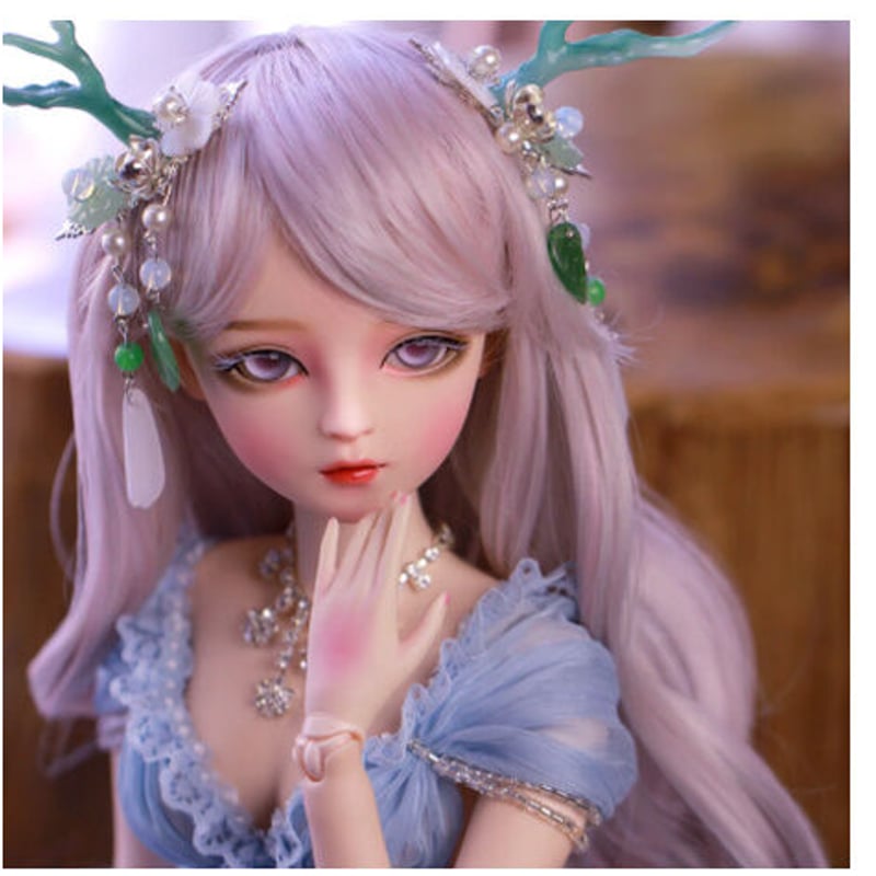 神秘的なブルーの衣装】 BJD 球体関節人形 美人 1/3 フルセット 60cm