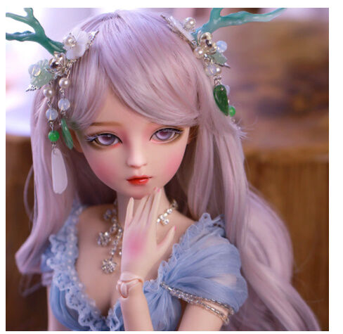 神秘的なブルーの衣装】 BJD 球体関節人形 美人 1/3 フルセット 60cm