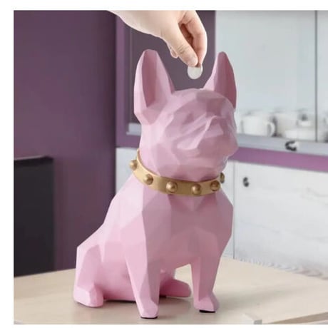 貯金箱 犬デザイン ６色展開 可愛い 置物 誕生日プレゼント インテリア 貯金箱 ギフト