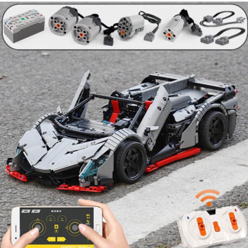 レゴ　テクニック互換　パープル アポロード スポーツ 即日発送】☆レゴ互換品☆スーパーカー☆アポロEVO元祖☆1,281