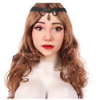 フィメールマスク 女装 シリコン マスク リアル 男の娘 変装 仮装 仮面 メイク 男性用 コスプレ 性転換 トランスジェンダー 美人仮面 パーティー ハロウィン★