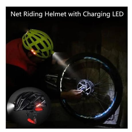 サイクリングヘルメット 自転車 ライト付 超軽量ヘルメット ５色 自転車 MTB ヘルメット 男女兼用 USB充電 安全
