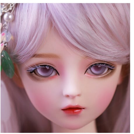 【神秘的なブルーの衣装】 BJD 球体関節人形 美人 1/3 フルセット 60cm 本体＋眼球＋ウィッグ＋服＋靴 メイクアップ済み 女の子 カスタムドール 【エレガントな雰囲気】