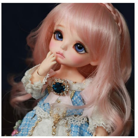 球体関節人形 かわいい 1/8 本体＋眼球＋メイクアップ済み BJD 女の子 カスタムドール 小型 ミニ 選べる6色★