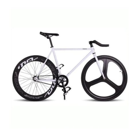 マグネシウム合金ホイール 3スポークピスト自転車 固定ギアバイク700c * 23 70ミリメートル リム52センチフレーム