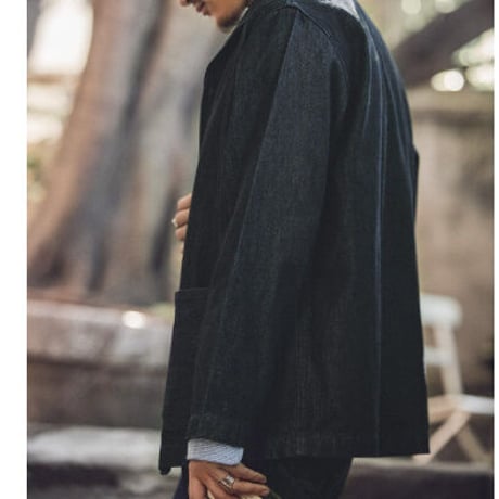 ヴィンテージ スタイル ウォッシュド デニム ジャケット
