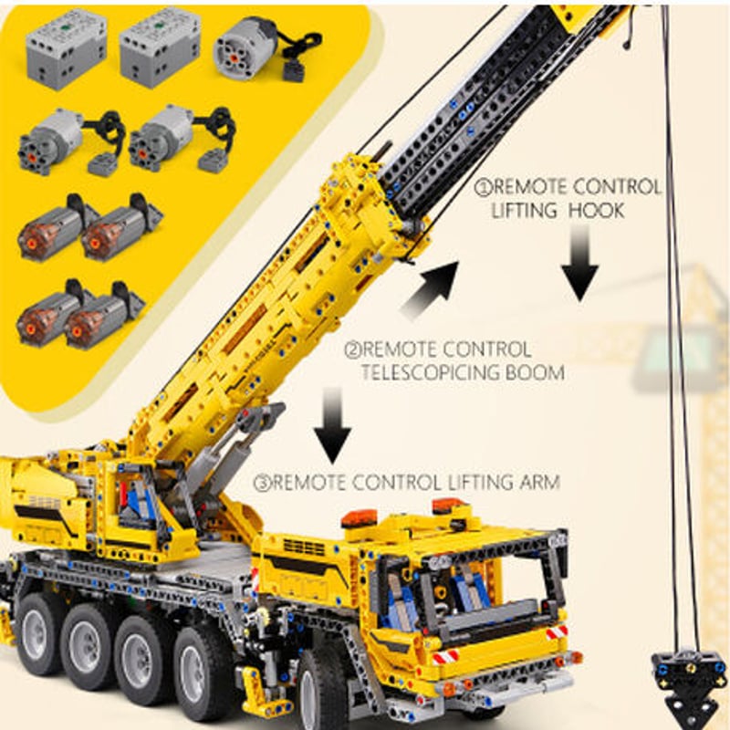 レゴ互換 ラジコンみたいに動く クレーン テクニック モービル