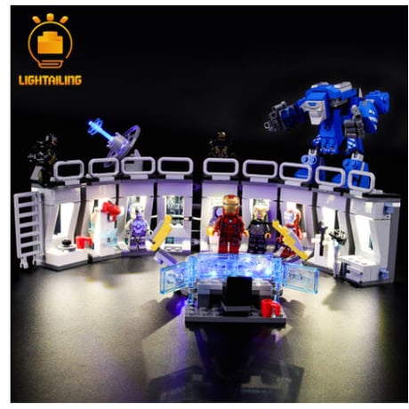 レゴ スーパー・ヒーローズ アイアンマンのホール・オブ・アーマー 76125 互換 LEDライトキット バッテリーボックス ライトアップ セット