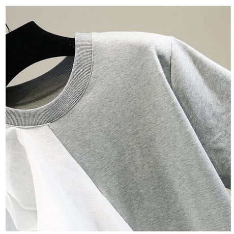 韓国風 シフォン フリル Tシャツ エレガント 大人女子 セクシー