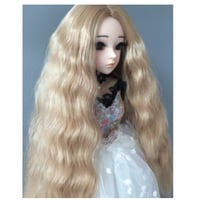 BJD ウィッグ ロング ウェーブ 明るい色 キレイ 球体関節人形 カスタムドール 髪 かつら アクセサリー DD SD MSD YOSD おすすめ 選べる4サイズ