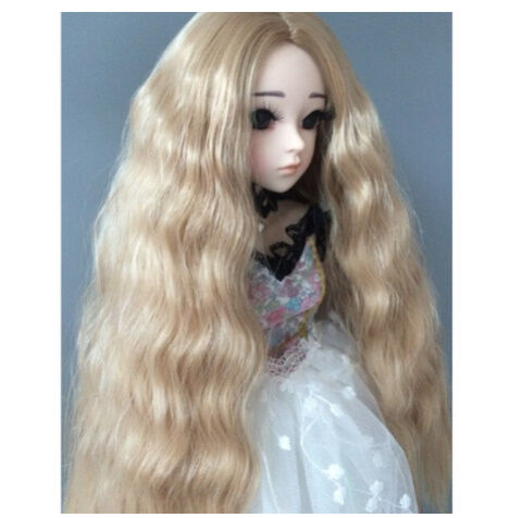 BJD ウィッグ ロング ウェーブ 明るい色 キレイ 球体関節人形 カスタム