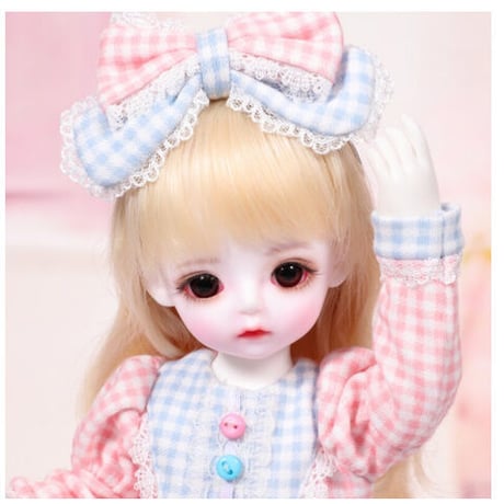 球体関節人形 BJD 1/6 フルセット 本体＋眼球＋服＋靴＋ウィッグ＋メイクアップ済み カスタムドール ロリータ かわいい 女の子 美しい 26cm 選べる2色