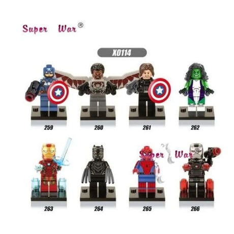 LEGO風 レゴ互換 アベンジャーズ 8体セット 15パターンから選択可能 アメコミ マーベル