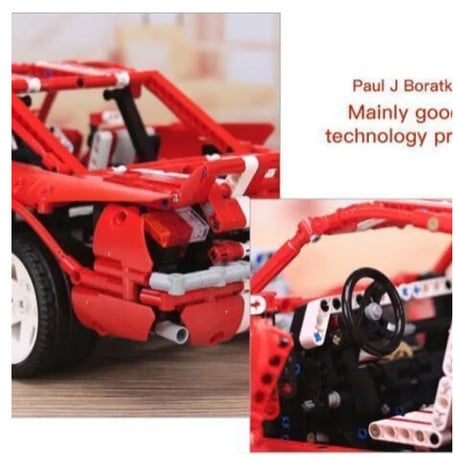 レゴ互換 フォード マスタング 2000ピース マッスルカー ブロックおもちゃ LEGO互換