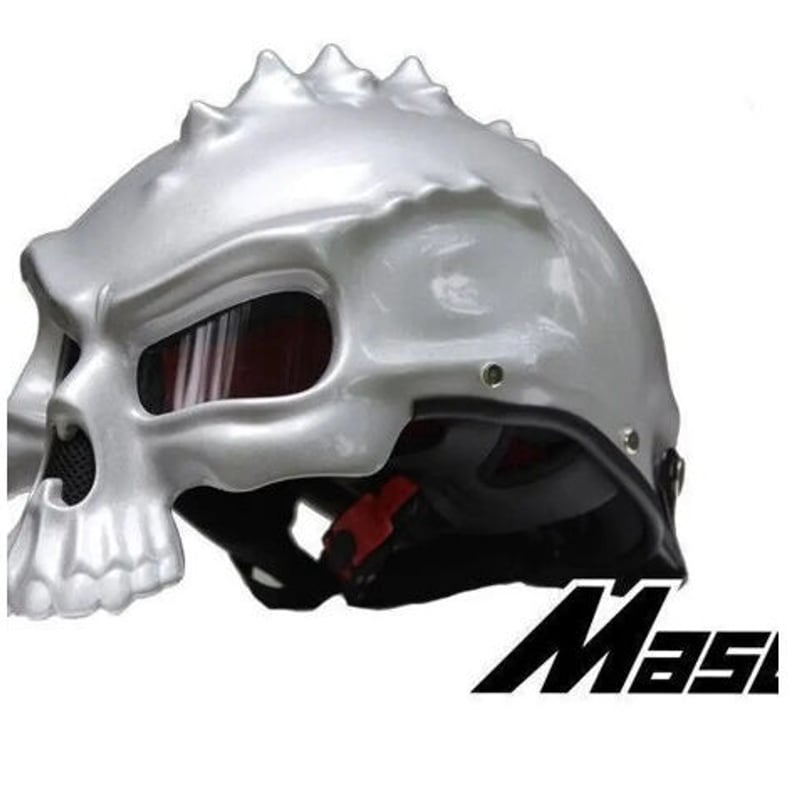 ドクロ スカル スタイル ヘルメット 半ヘル スノボ スノーボード