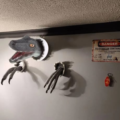 【2色展開】 3D 恐竜 壁 装飾 アクセサリー 部屋 インテリア 子供部屋 ショップ 模様替え ダイナソー ティラノサウルス