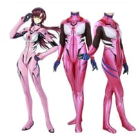 真希波マリ コスプレ 衣装 プラグスーツ S～XXXL エヴァンゲリオン 劇場版 レオタード 全身タイツ 3D