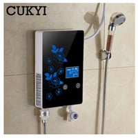 6000W 瞬間湯沸かし インスタント タンクレス 電気温水ヒーター キッチン 浴室 クイック加熱 風呂 シャワーLEDディスプレイ 液晶温度表示
