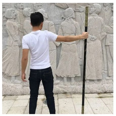 本格仕様 如意棒 西遊記 孫悟空 木製 耐久性有 映画 練習 小道具 コスプレ 武器 演出 カンフー 少林寺 拳法 中国 武術 170cm