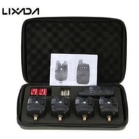 LIXADA デジタル バイトアラーム セット ワイヤレス 釣り バイトアラーム +1 レシーバーケース LED 鯉釣り