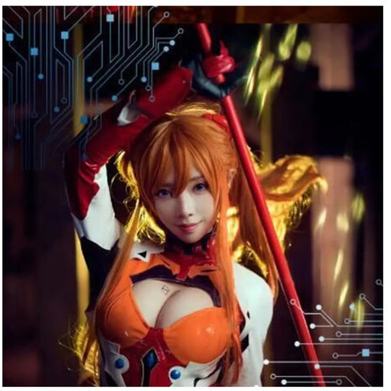 エヴァンゲリオン コスプレ 惣流アスカラングレー スーツ ウィッグ