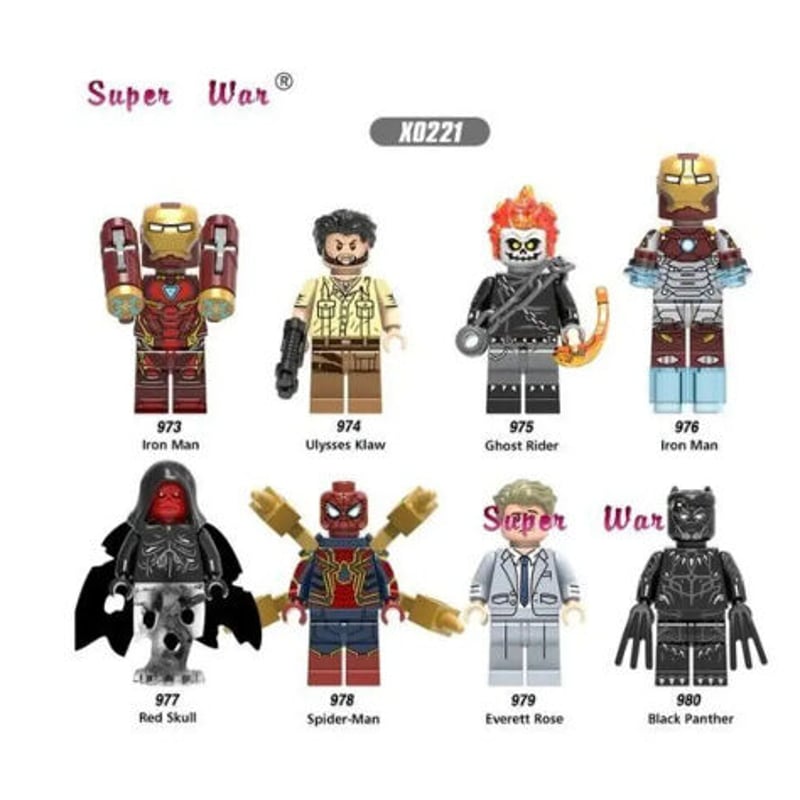 LEGO風 レゴ互換 アベンジャーズ 8体セット 10パターンから選択可能