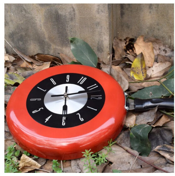 時計 壁掛け フライパンデザイン キッチン 25cm DIY お洒落 かわいい