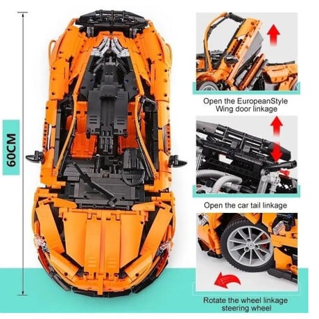 LEGO互換 マクラーレン P1風 3725ピース LEGO風 ホビー コレクション