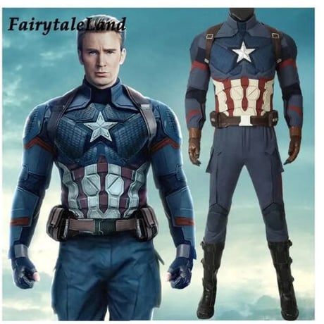 アベンジャーズ/エンドゲーム スティーブ ロジャース キャプテン アメリカ コスプレ衣装 ブーツ無し 映画 コスチューム cosplay アメコミ