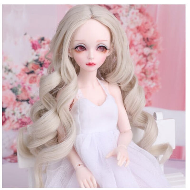 球体関節人形 BJD 1/4 フルセット 美女 巻き髪 本体＋眼球＋服＋靴＋